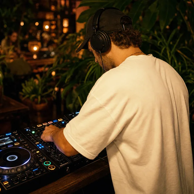 DJ aux platines pendant une soirée au Duplex